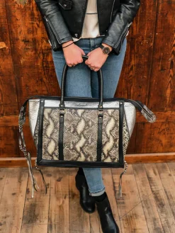 Lerive Droite - L - Python - Argente / Noir